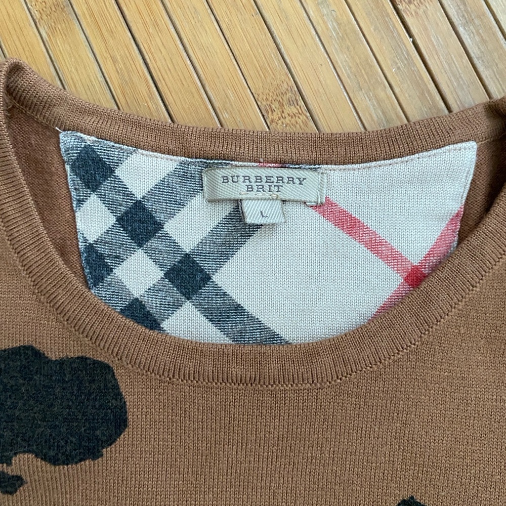 Burberry Brown Crewneck Sweater
